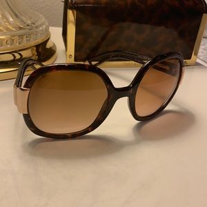 Tory Burch Sunglasses - Tortoiseshell with Gold Accents - Like New